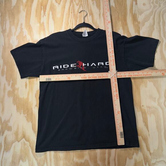 Vintage Y2K ride hard Snowbird utah snowboard 2000s t-shirt - Picture 4 of 4